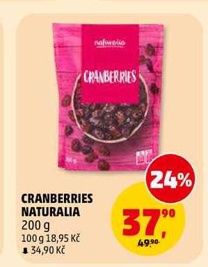 CRANBERRIES NATURALIA, 200 g