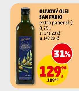 OLIVOVÝ OLEJ SAN FABIO, 0,75 l