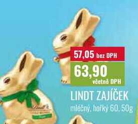 LINDT ZAJÍČEK 60, 50g 