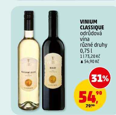VINIUM CLASSIQUE, 0,75 l