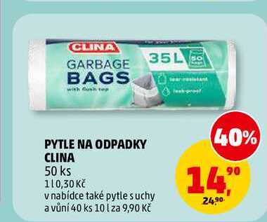 PYTLE NA ODPADKY CLINA, 50 ks