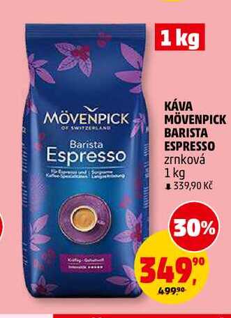KÁVA MÖVENPICK BARISTA ESPRESSO zrnková, 1 kg 