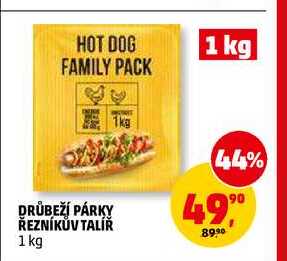 DRŮBEŽÍ PÁRKY ŘEZNÍKŮV TALÍŘ, 1 kg