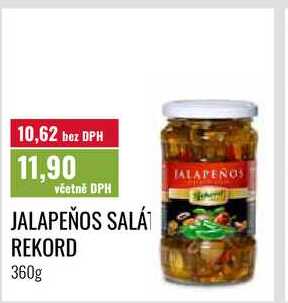 JALAPEÑOS SALÁT REKORD 360g