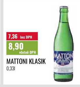 MATTONI KLASIK 0,33l 