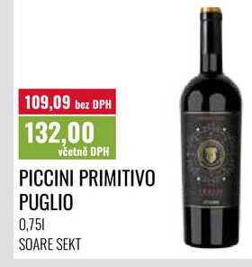 PICCINI PRIMITIVO PUGLIO 0,75l