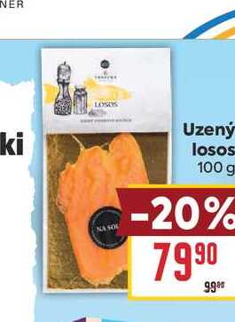 Uzený losos 100 g 