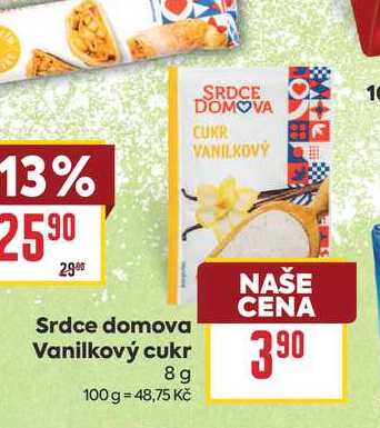 Srdce domova Vanilkový cukr 8g