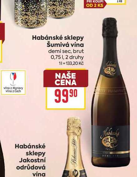 Habánské sklepy Šumivá vína 0,75l