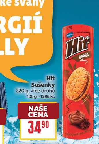 Hit Sušenky 220 g