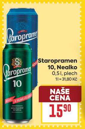 Staropramen Nealko 0,51, plech