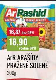 ArR ARAŠÍDY PRAŽENÉ SOLENÉ 200g 