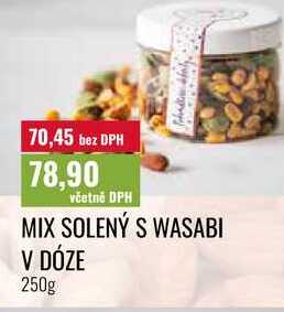 MIX SOLENÝ S WASABI V DÓZE 250g 