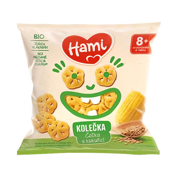 Hami BIO Čočkové křupky s lahodnou kukuřicí 10m+