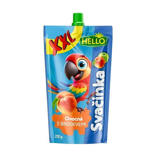 Hello Ovocná svačinka XXL s broskvemi