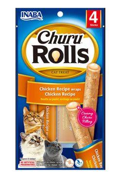 Churu Cat Rolls chicken wraps&chicken cream 4x10g