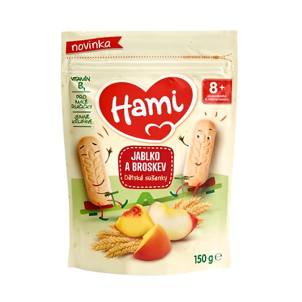 Hami Dětské sušenky jablko a broskev