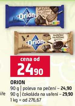 Orion poleva na pečení 90 g čokoláda na vaření 90g