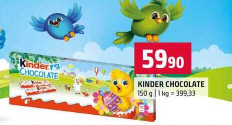 KINDER CHOCOLATE 150 g