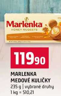 MARLENKA MEDOVÉ KULIČKY 235 g vybrané druhy