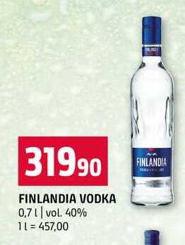 FINLANDIA VODKA 0,7l vol. 40%