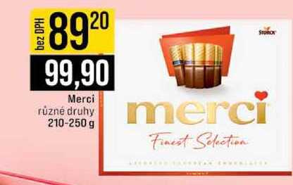 Merci různé druhy 210-250 g