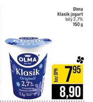 Olma Klasik jogurt bílý 2,7% 150 g