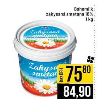 Bohemilk zakysaná smetana 16% 1 kg