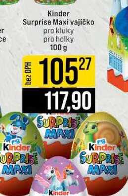 Kinder Surprise Maxi vajíčko pro kluky pro holky 100 g 
