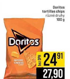 Doritos tortillas chips různé druhy 100 g 