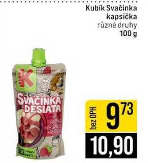 Kubik Svačinka kapsička různé druhy 100 g 