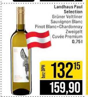Landhaus Paul Selection Grüner Veltliner Sauvignon Blanc Pinot Blanc+Chardonnay Zweigelt Cuvée Premium 0,75l