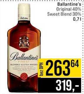 Ballantine's Original 40% Sweet Blend 30% 0.7l