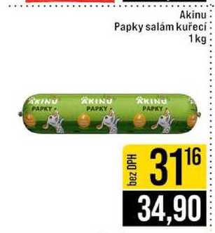 Akinu Papky salám kuřecí 1kg 