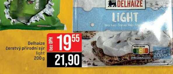 Delhaize čerstvý přírodní sýr light 200g 