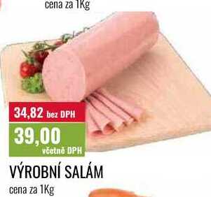 VÝROBNÍ SALÁM cena za 1Kg 