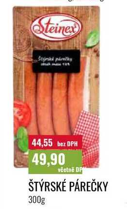 ŠTÝRSKÉ PÁREČKY 300g 