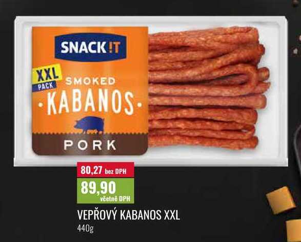 VEPŘOVÝ KABANOS XXL 440g
