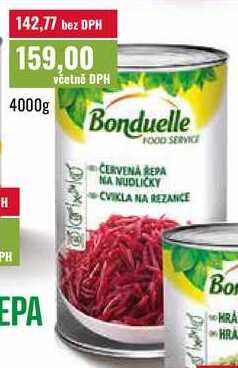 Bonduelle červená řepa na nudličky 4000g