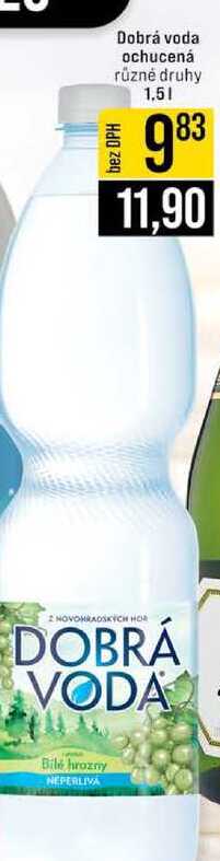 Dobrá voda ochucená různé druhy 1,5l