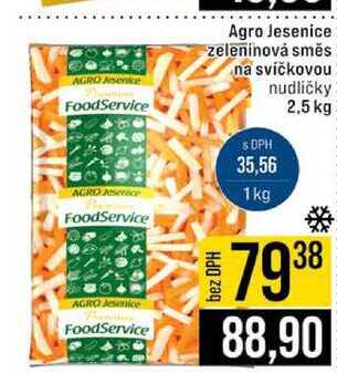 Agro Jesenice zeleninová směs na svíčkovou nudličky 2,5 kg
