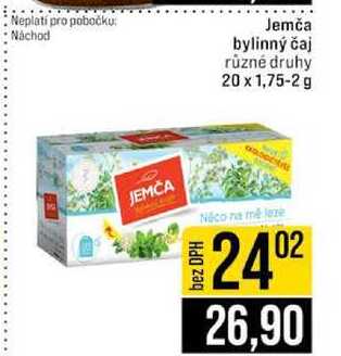 Jemča bylinný čaj různé druhy 20 x 1,75-2 g 