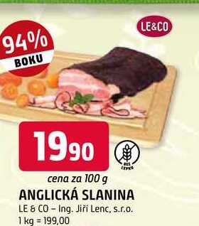 Le & Co Anglická slanina 100g