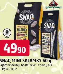 SNAQ MINI SALÁMKY 60 g