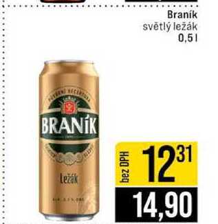 Braník světlý ležák 0,5l