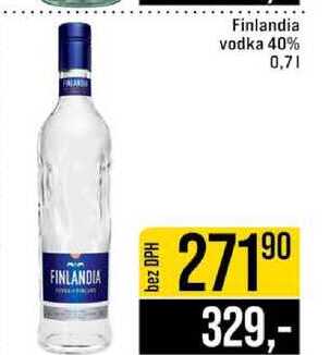 Finlandia vodka 40% 0,7l