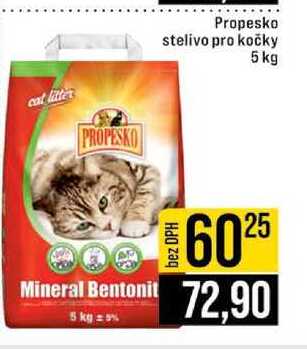 Propesko stelivo pro kočky 5 kg 