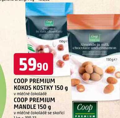COOP PREMIUM MANDLE 150 g