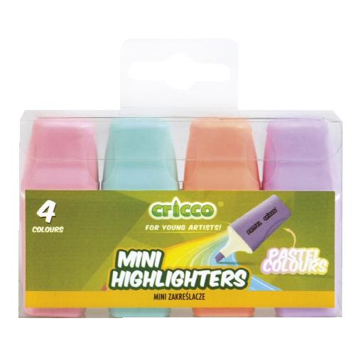 Zvýrazňovač Cricco mini, 4 KS