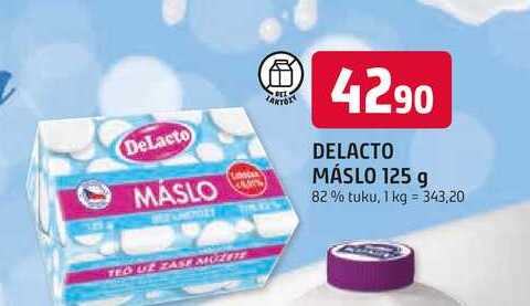 DELACTO MÁSLO 125 g 82% tuku
